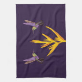 Linge De Cuisine Oiseaux de mer Fleur jaune (Vertical)