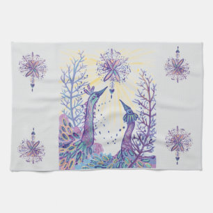 Linge De Cuisine oiseaux de noël
