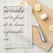 Linge De Cuisine Oiseaux et amis (Quart Plié)