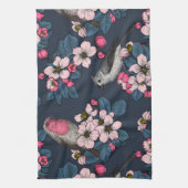 Linge De Cuisine Oiseaux et fleurs (Vertical)