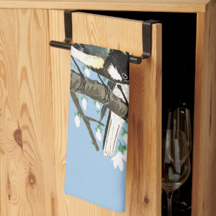 Linge De Cuisine Oiseaux et fleurs de cerisier Ohara Koson