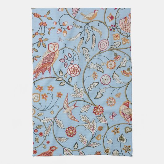 Linge De Cuisine Oiseaux et fleurs, William Morris (Vertical)