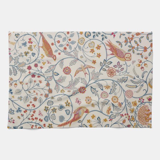 Linge De Cuisine Oiseaux et fleurs, William Morris (Horizontal)