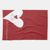 Linge De Cuisine Oiseaux modernes simples personnalisés en amour Co (Horizontal)