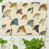 Linge De Cuisine Oiseaux nord-américains (Plié)