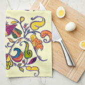 Linge De Cuisine Oiseaux nordiques (Quart Plié)