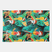 Linge De Cuisine Oiseaux tropicaux de jungle de Mele Kalikimaka (Horizontal)