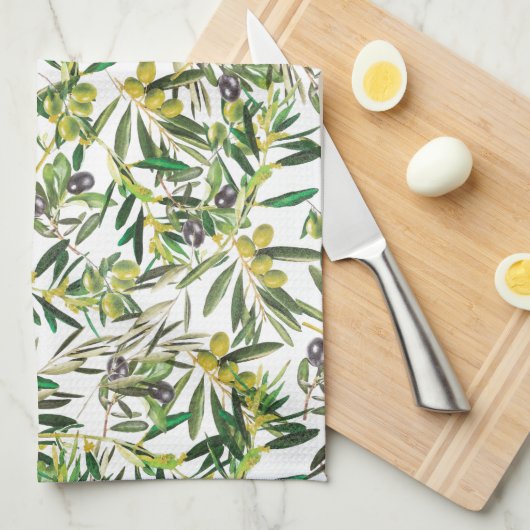 Linge De Cuisine Olive (Quart Plié)