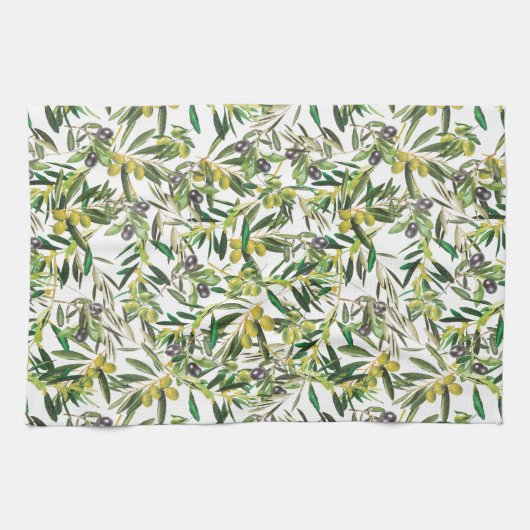 Linge De Cuisine Olive (Horizontal)