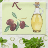 Linge De Cuisine Olive et huile (Plié)