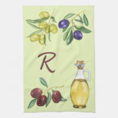 Linge De Cuisine Olive et huile (Vertical)