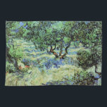 Linge De Cuisine Olive Grove par Vincent van Gogh<br><div class="desc">Olive Grove de Vincent van Gogh est une peinture vintage de la nature post impressionnisme d'art. Van Gogh a peint une douzaine de paysages d'oliviers vivant dans le sud de la France. Un verger rempli d'arbres fruitiers sur une ferme en été. À propos de l'artiste : Vincent Willem van Gogh...</div>