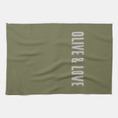 Linge De Cuisine Olive&Love - devis amusant (Horizontal)