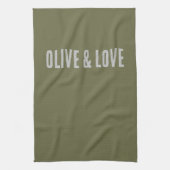 Linge De Cuisine Olive&Love - devis amusant (Vertical)