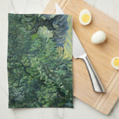 Linge De Cuisine Olive Trees par Van Gogh (Quart Plié)