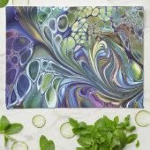 Linge De Cuisine Olive vert, purple blue burgundy (Plié)