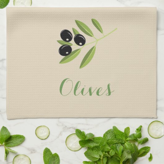 Linge De Cuisine Olives (Plié)