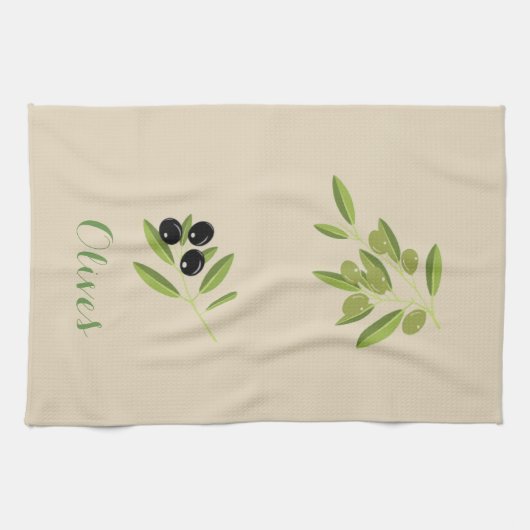 Linge De Cuisine Olives (Horizontal)