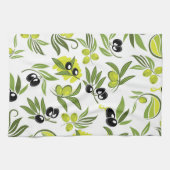Linge De Cuisine Olives noires (Horizontal)