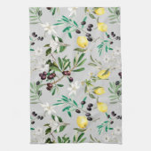 Linge De Cuisine Olives, Toscane, fleurs, Méditerranée, citron (Vertical)