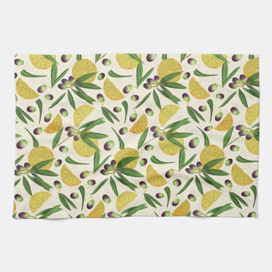 Linge De Cuisine Olivier   (Horizontal)