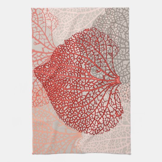 Linge De Cuisine Ombre corail (Vertical)