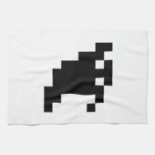 Linge De Cuisine Ombre fantôme de 8 bits Pixel (Horizontal)