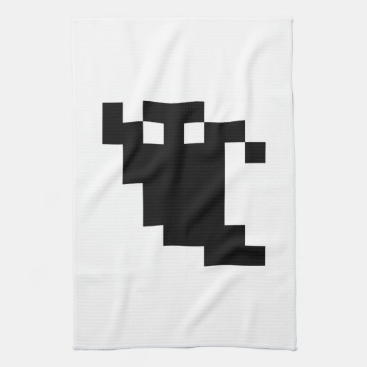 Linge De Cuisine Ombre fantôme de 8 bits Pixel (Vertical)