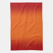 Linge De Cuisine Ombre orange feu (Vertical)