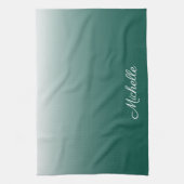 Linge De Cuisine ombre vert (Vertical)