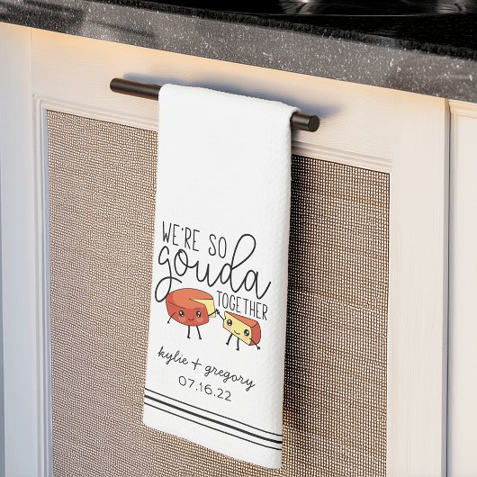 Linge De Cuisine On est tellement Gouda Ensemble Cute Funny Cheese 