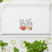 Linge De Cuisine On est tellement Gouda Ensemble Cute Funny Cheese  (Plié)