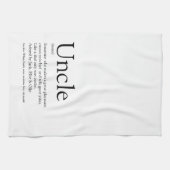 Linge De Cuisine Oncle Cool Moderne Noir et Blanc  (Horizontal)