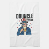 Linge De Cuisine Oncle Sam drôle de conception vectorielle de bière (Vertical)