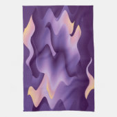Linge De Cuisine Ondes violettes (Vertical)