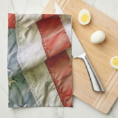 Linge De Cuisine Ondulation de drapeau américain (Quart Plié)