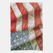 Linge De Cuisine Ondulation de drapeau américain (Vertical)