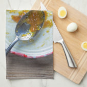 Linge De Cuisine Onion pineapple chutney on rustic wood (Quart Plié)