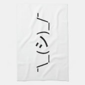 Linge De Cuisine Oops Shrug Emoticon ; -\_(シ)_/ (Vertical)