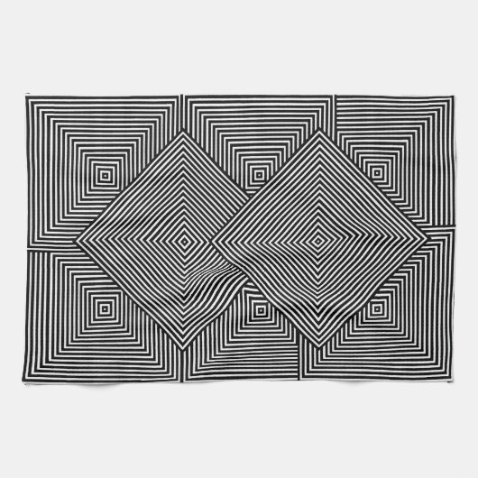 Linge De Cuisine Op Carrés (Horizontal)