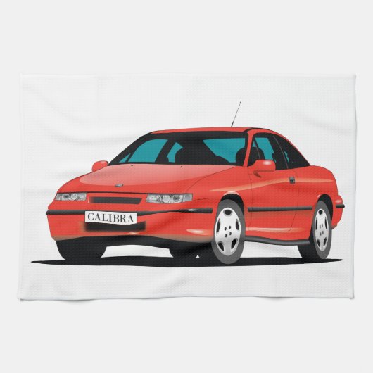 Linge De Cuisine Opel Calibra rouge avant (Horizontal)