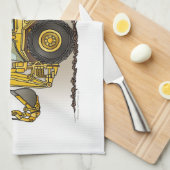 Linge De Cuisine Opérateur de pelle rétro (Quart Plié)