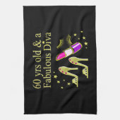 LINGE DE CUISINE OR 60 ANS ET UN DIVA FABULEUX (Vertical)