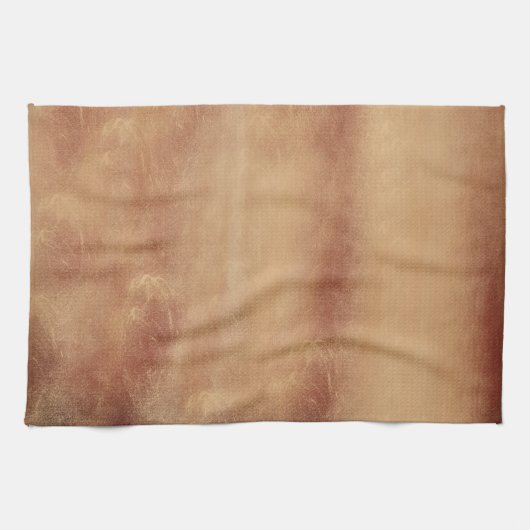 Linge De Cuisine Or Abstrait Et Rust Art (Horizontal)