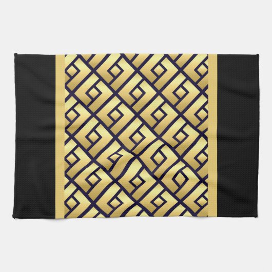 Linge De Cuisine Or Art déco (Horizontal)