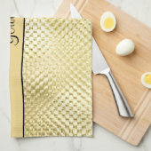 Linge De Cuisine Or élégant (Quart Plié)