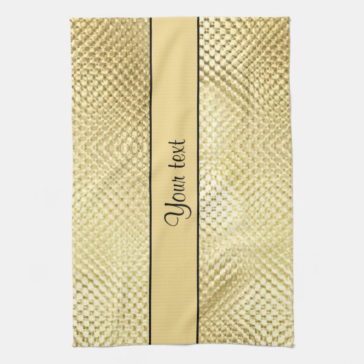 Linge De Cuisine Or élégant (Vertical)