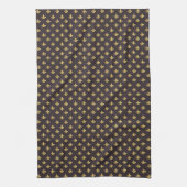 Linge De Cuisine Or Fleur De Lis (Vertical)
