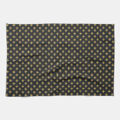 Linge De Cuisine Or Fleur De Lis (Horizontal)
