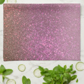 Linge De Cuisine Or Mauve violet Parties scintillant étincelante Om (Plié)